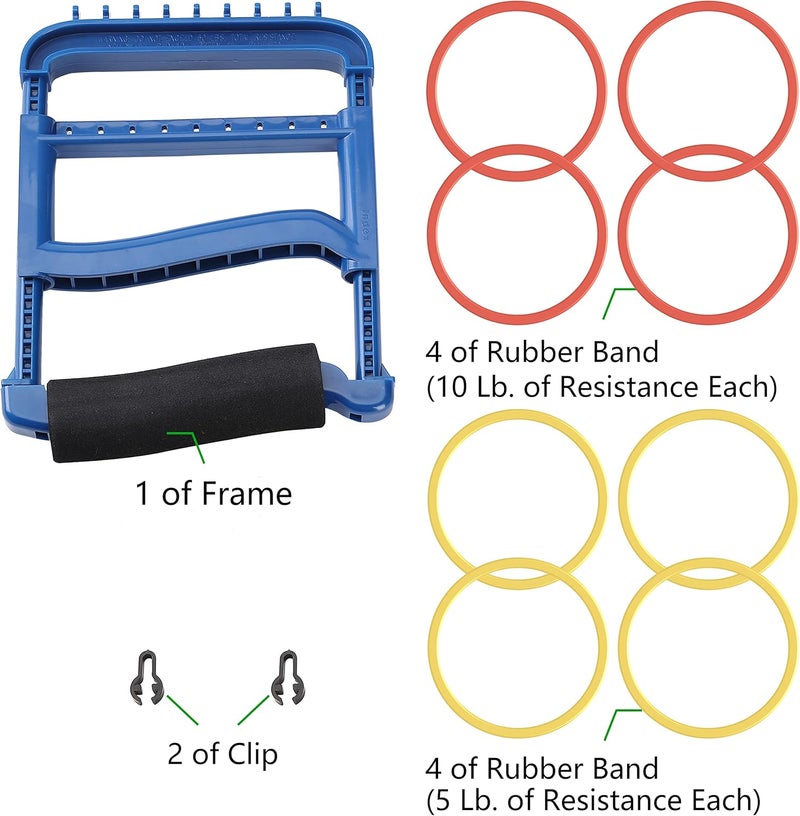 YPCBYNBS Hand Exerciser,Strength Training Grip Strengthener for Physcial Therapy,Blue - Image 5